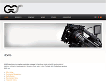 Tablet Screenshot of ggsproductions.com